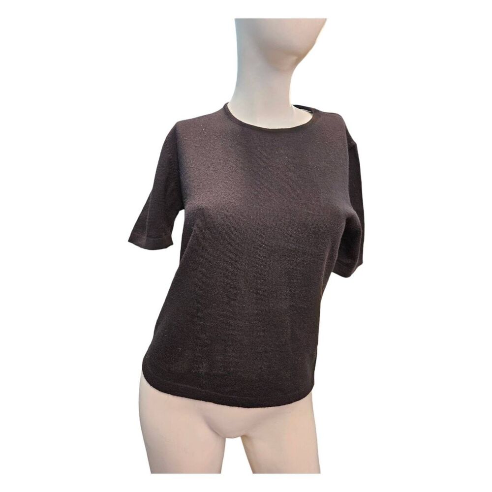 Lord & Taylor Black Wool Sweater Womens Small